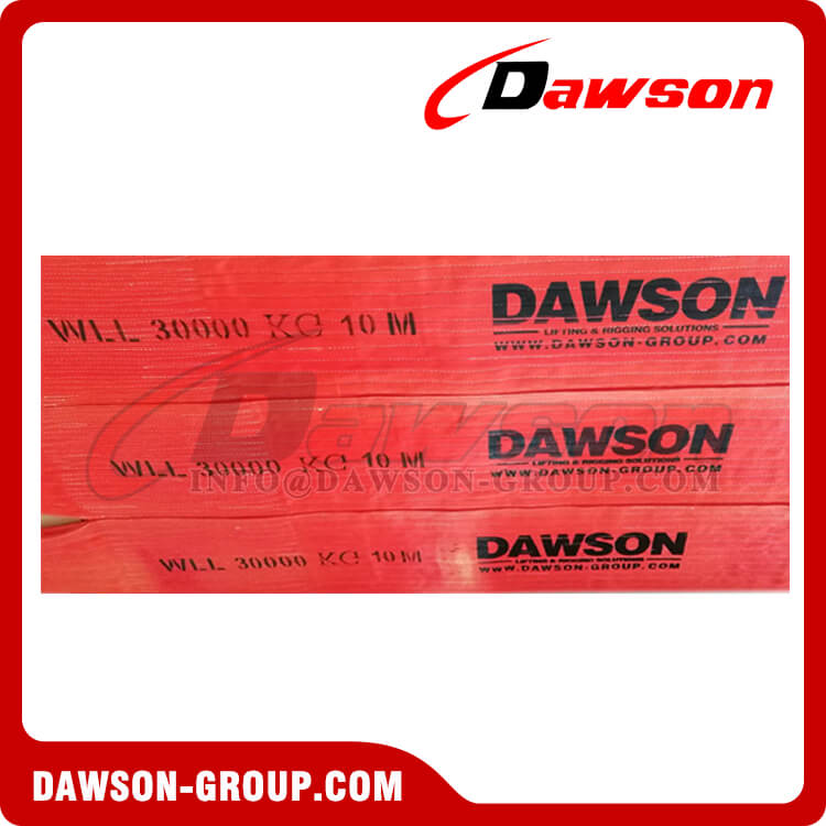 WLL 30 Ton Heavy Duty Polyester Webbing Slings - Lifting Slings Crane Slings - China Supplier